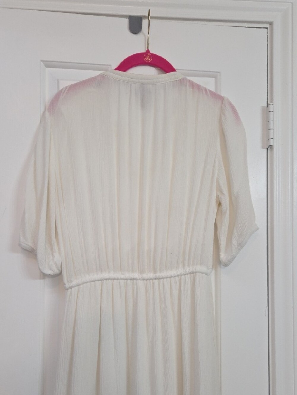Knox Rose White Eyelet Maxi Dress with Tie Waist - Picture 6 of 7